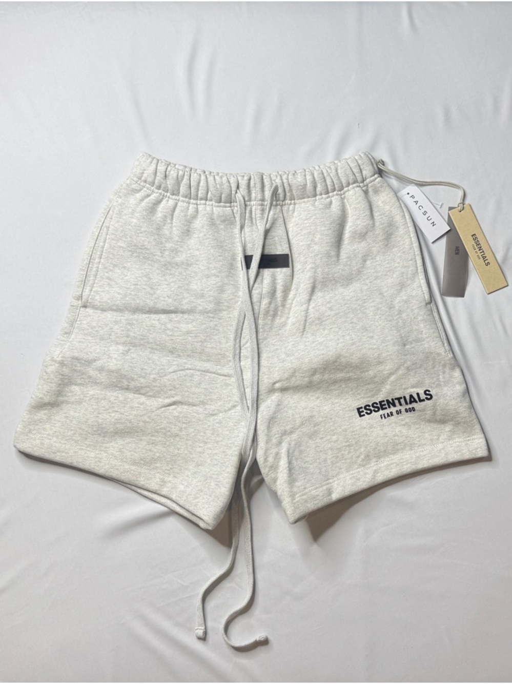 Essentials Men's Light oatmeal shorts XXS